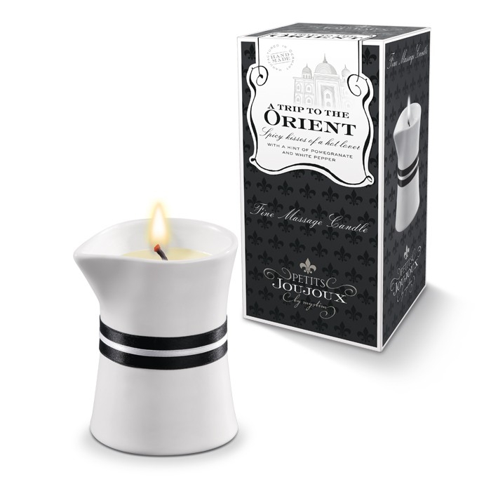Свеча массажная "Petits Joujoux Orient" с ароматом граната и белого перца, 120ml 