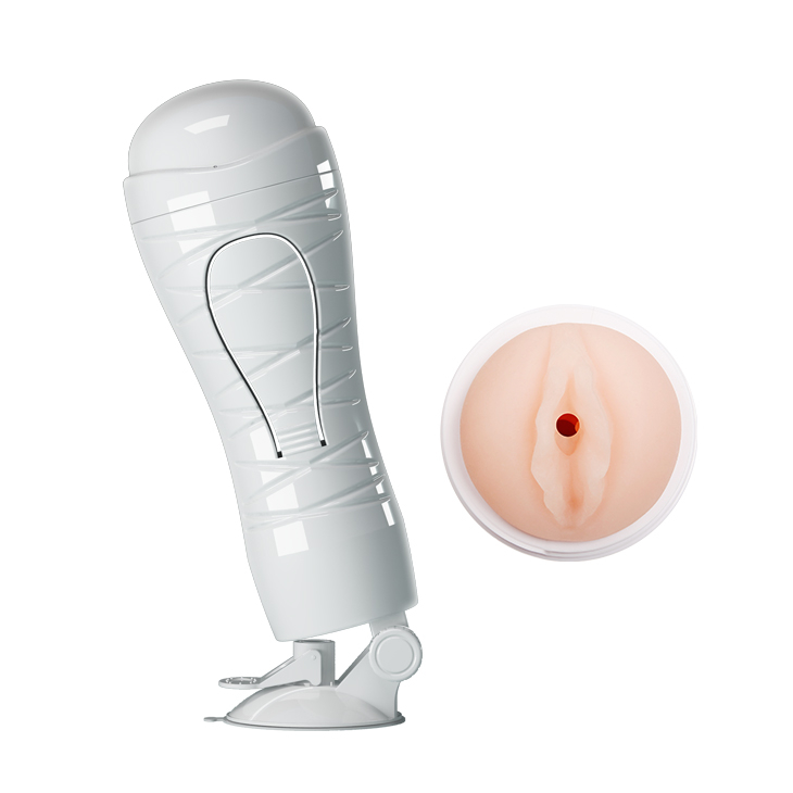 Мастурбатор c эффектом переминания "Crazy Bull Flora" вагина в тубусе 