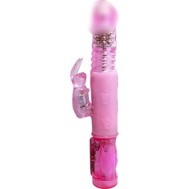 Вибратор-ротатор с поступательными движениями &quot;Crazy Banny&quot; розовый 