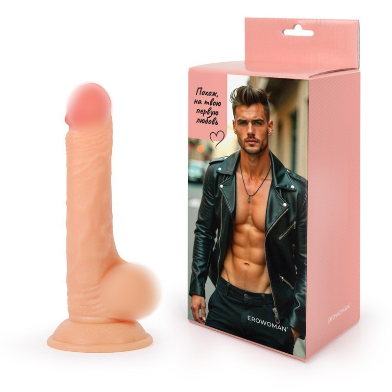 Фаллоимитатор на присоске "EroWoman" реалистичный 