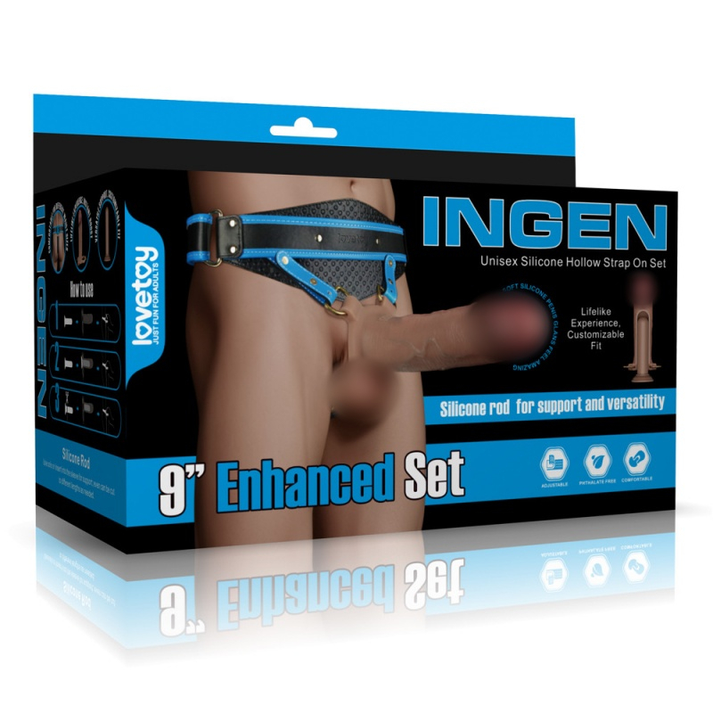 Фаллопротез-фаллоимитатор 2 в 1 "Lovetoy Ingen 9" L/XXL 